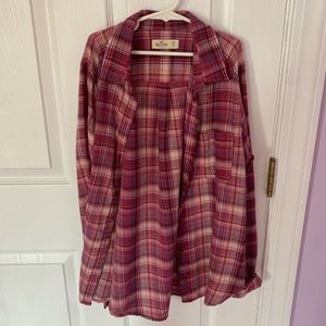 Hollister Pink Flannel